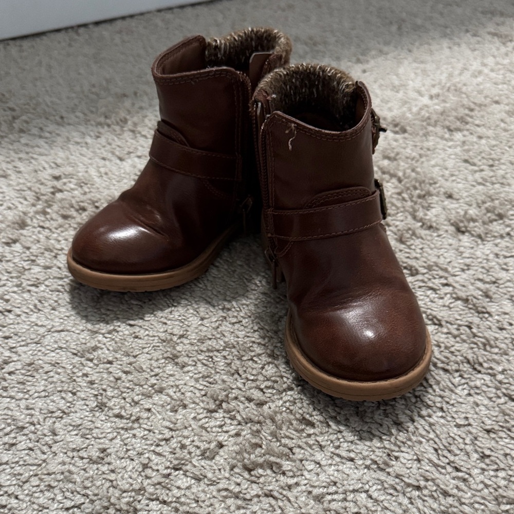 Brown Kids Boots